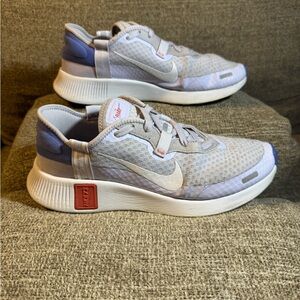 Nike Reposto with NKE 72 Gray and Blue Women’s Athletic Shoes Size 9.5